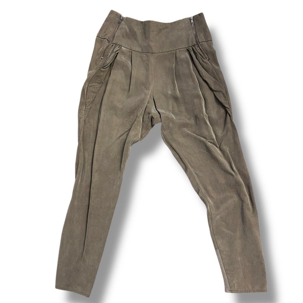 Topshop Petite Olive Trousers